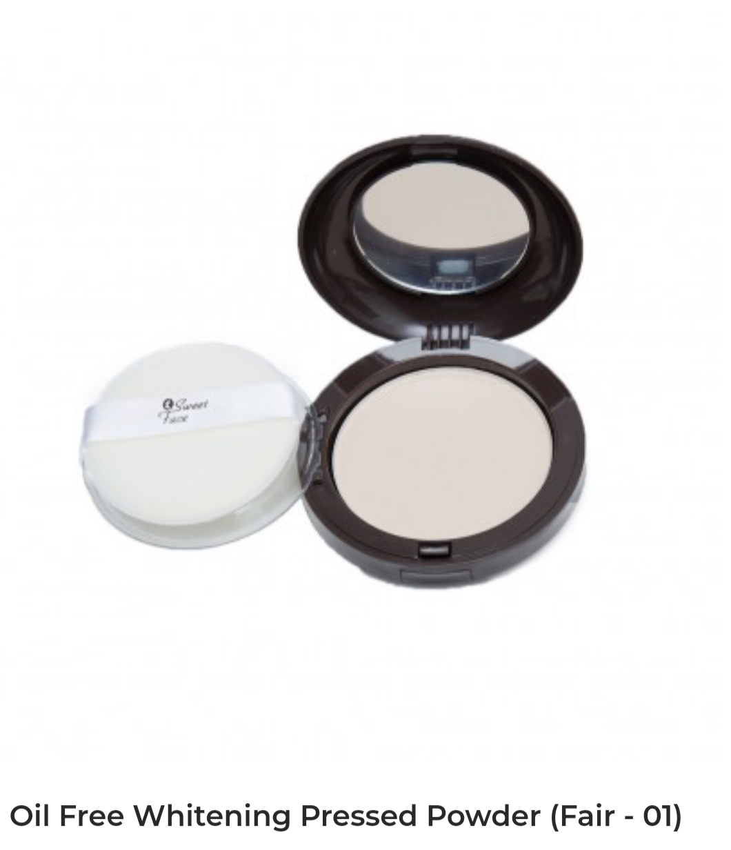 Sweet Face Whitening Pressed Powder Oil Control Perfect Stay Face Powder