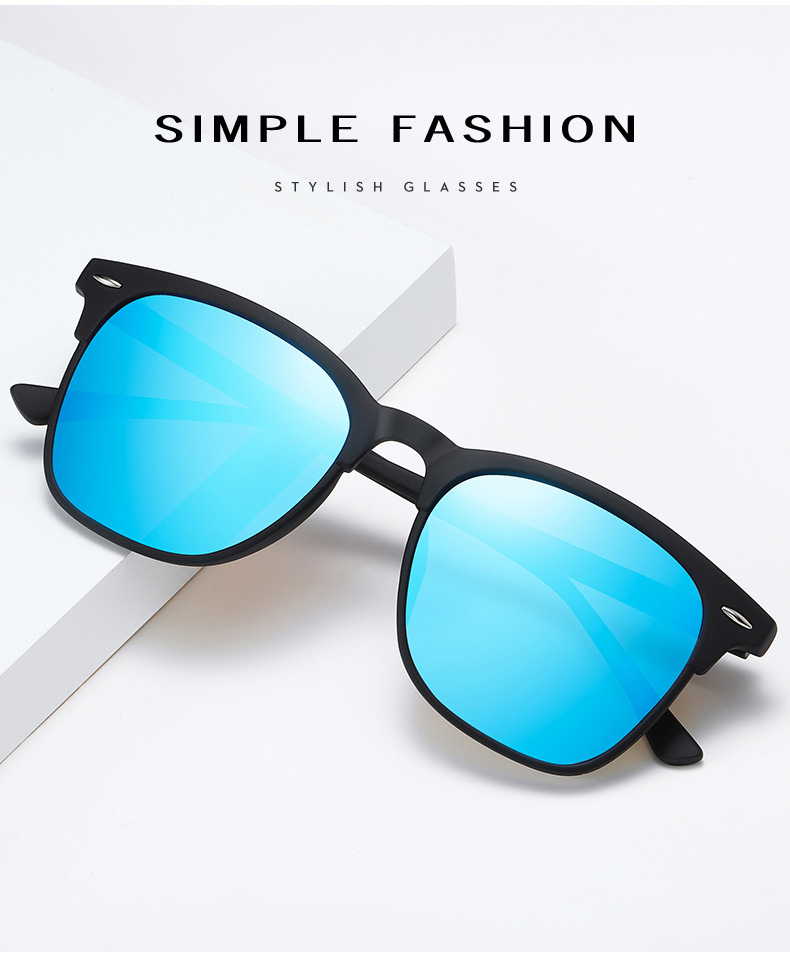 Vintage Polarized Sunglasses Men Women Brand Design Eye Sun Glasses Semi  Rimless Classic Shades Oculos De Sol UV400