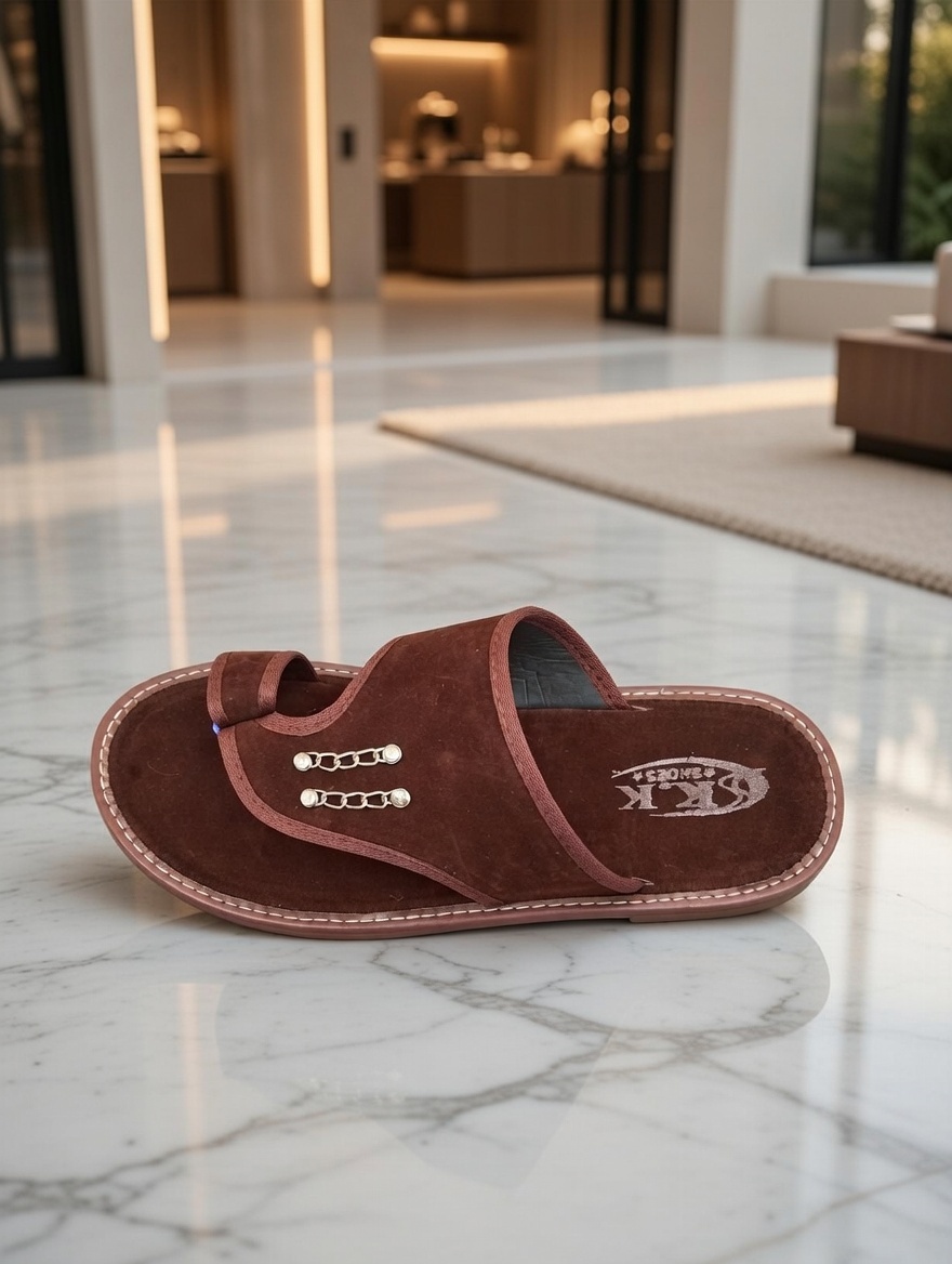 slippers for men-House slippers with PVC sole- Chapal with PVC sole for men