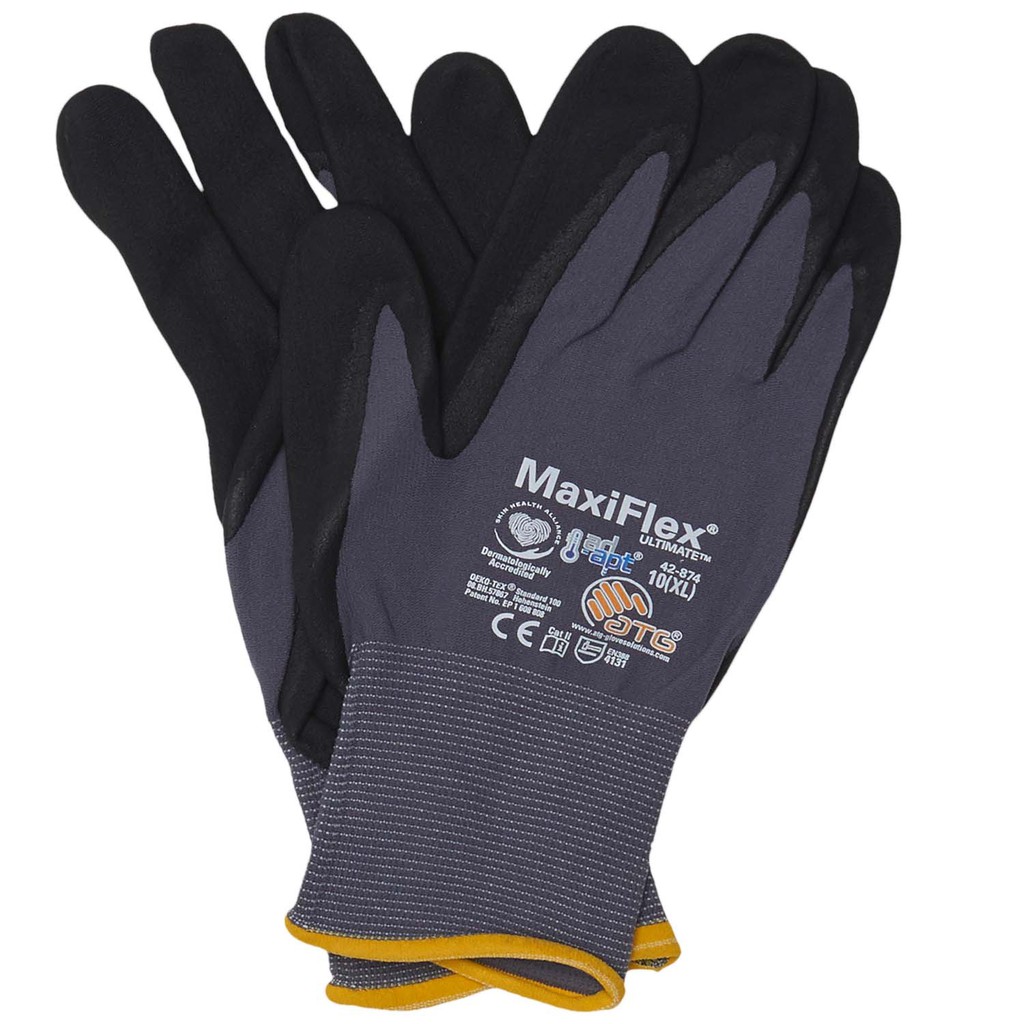 ORIGINAL Electrical Glove MaxiFlex Ultimate Safety Gloves nitrile coat
