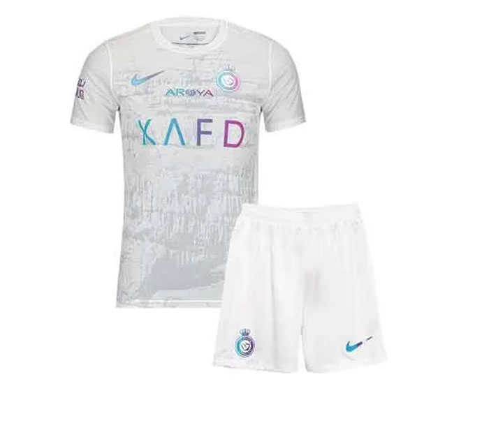 SPORTS PLANET Ronaldo Al Nassr Home Away Football Kit for Kids Al nasr - 5-13 years