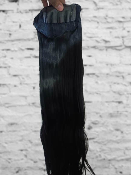 Hair Extension wig Black for girls & women's 22 Inch's
