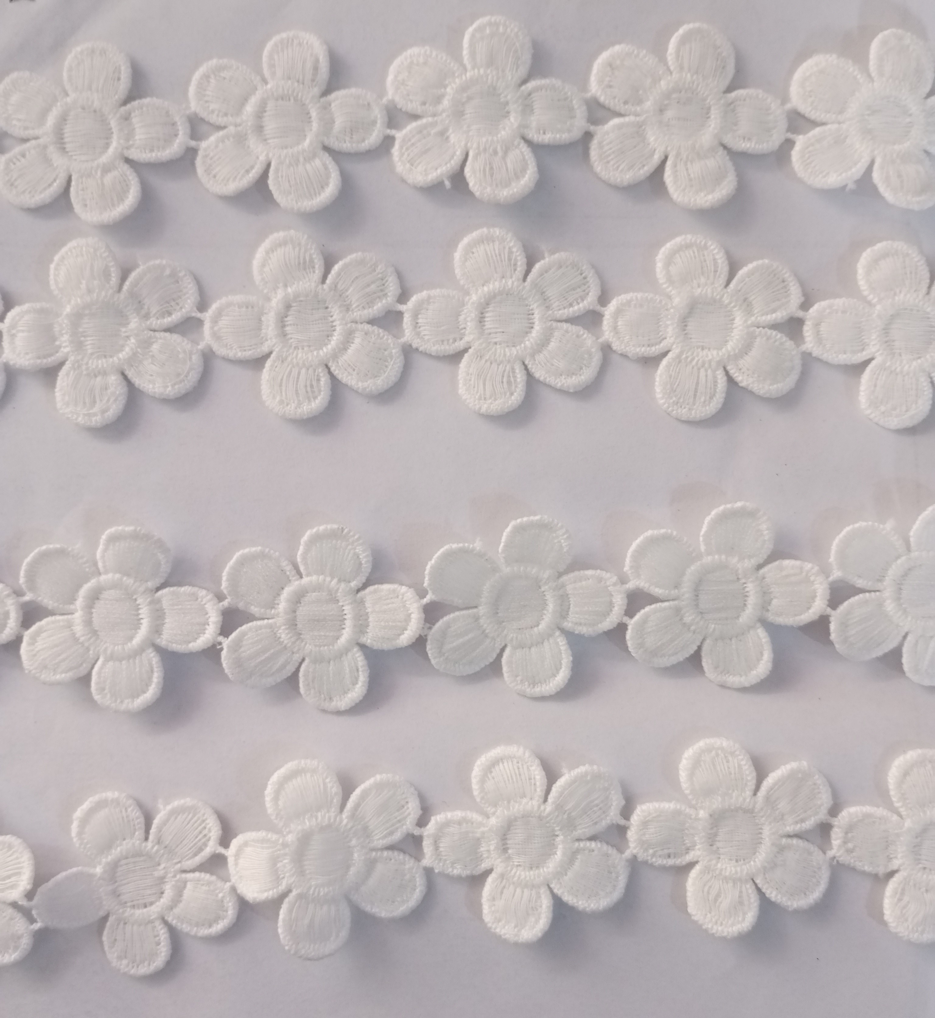 Milky Lace (2 Gaz) Premium Quality Milky Flowers Designer Made in China Lace for Clothes Laces for Clothes Fancy Laces for Dress Laces for Dupatta Laces for Suits