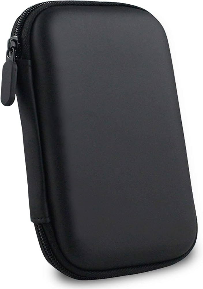 Portable Shock Proof HDD case 2.5 inch Cover Pouch Bag for USB External Hard Disk Compatible with Seagate/Toshiba/Western Digital/WD My Passport -Black Pouch