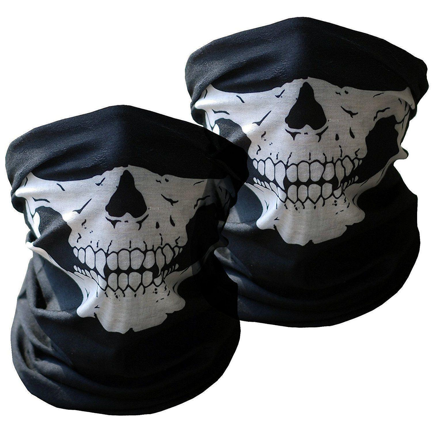 Skull Mask for bikers - Special For Winter - Dust Free - Double Stitched Neckwarmer Ultimate Protection for Men & Boys for girls , mask for Halloween, mask for motorcycle ,half face mask , ghost face mask