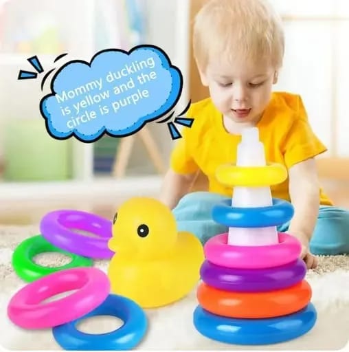 5-Step Roll Ball Tower Game Toy – Experience the Thrill of Rolling with an Exciting Ball Track! Stocked Baby Toy Tower Puzzle with Rolling Ball, Bell Stackers – A Fun and Educational Developmental Toy for Children