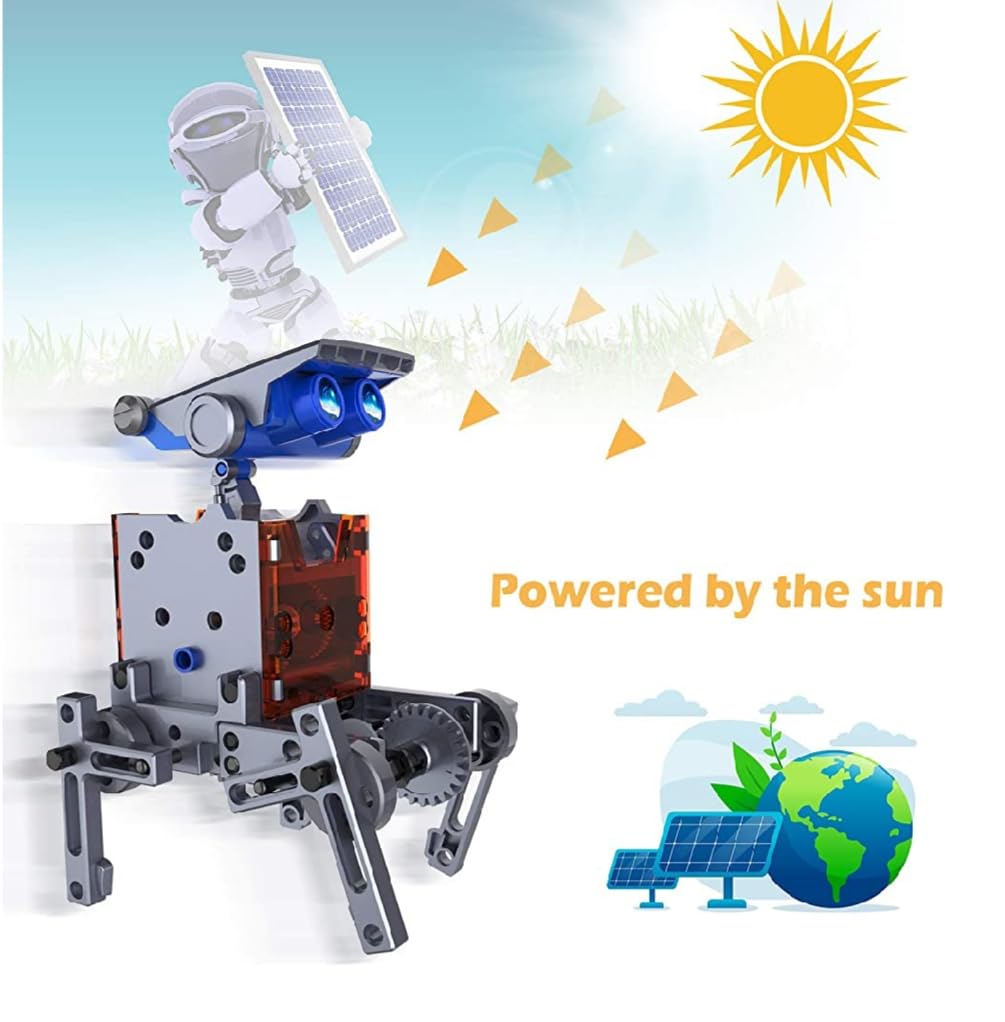 14 in 1 solar robotic kit toy - Solar Robot Educational Kit Build Your Own Robot Kit Powered by the Sun- Educational Solar Robot Kit Powered by the Sun