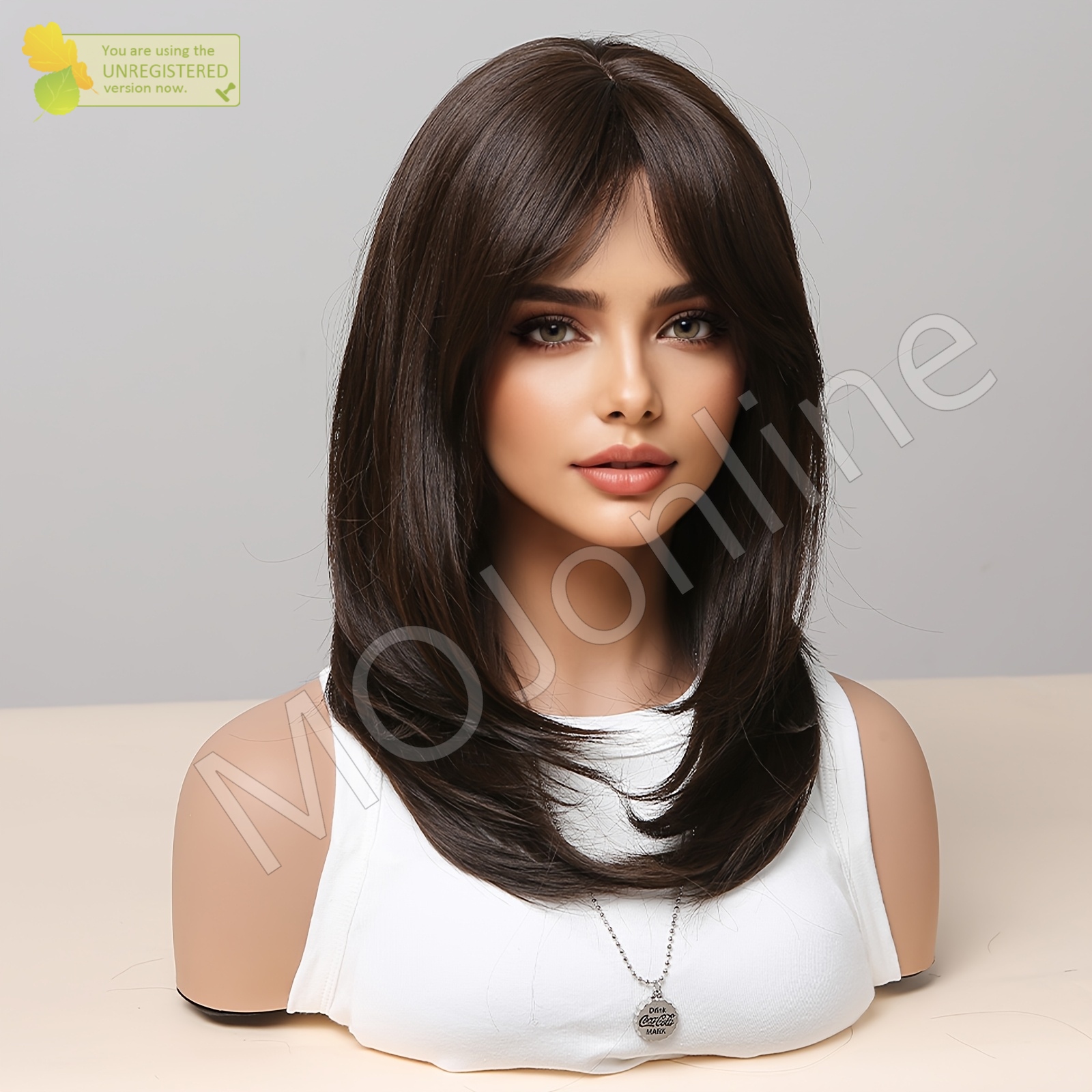 Full Head Wig for WOMEN | Natural color Free Style Front | Regular Length Synthetic Wig