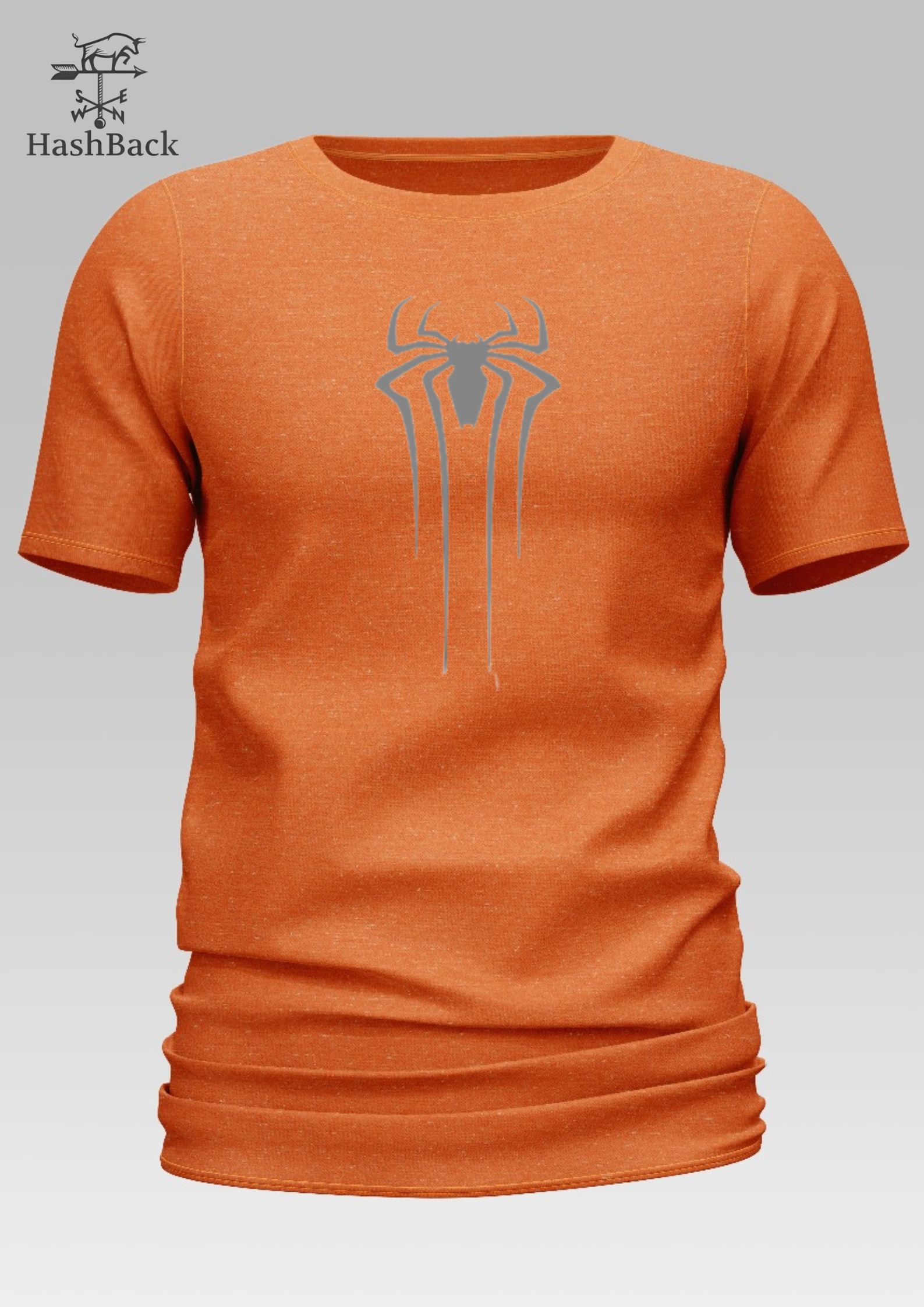 HashBack basic Oversized premium Tshirt For Men Spider Printed