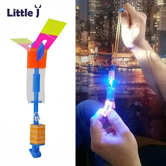 Amazing Led Light Arrow Rocket Helicopter Flying Toy