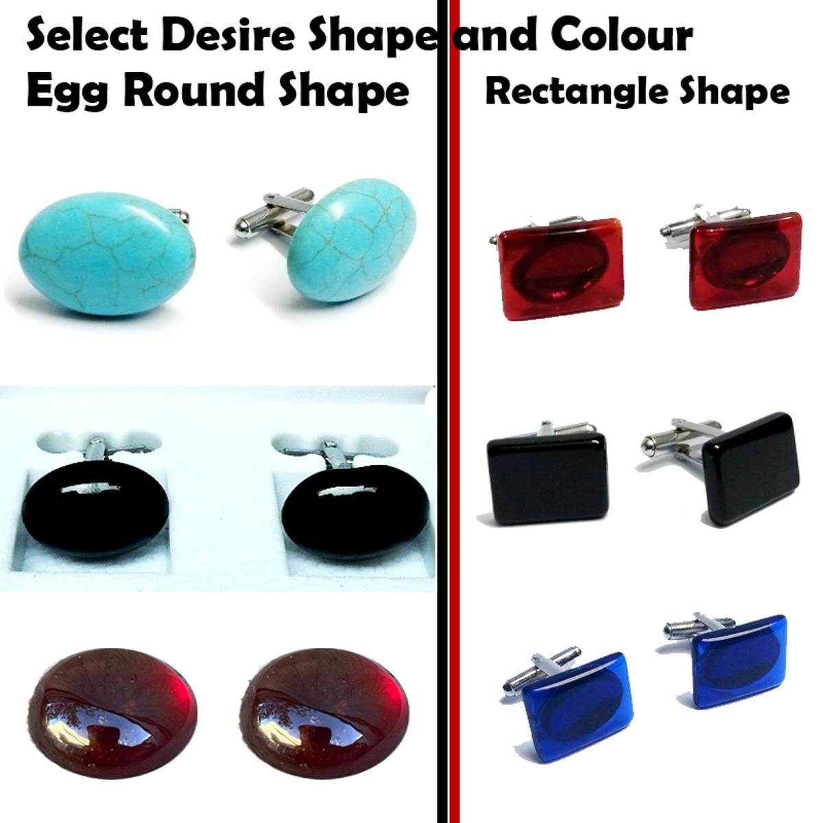 Imported Stone Heavy Material High Quality-Stone Cufflink-Nug Cufflink Stud For Men