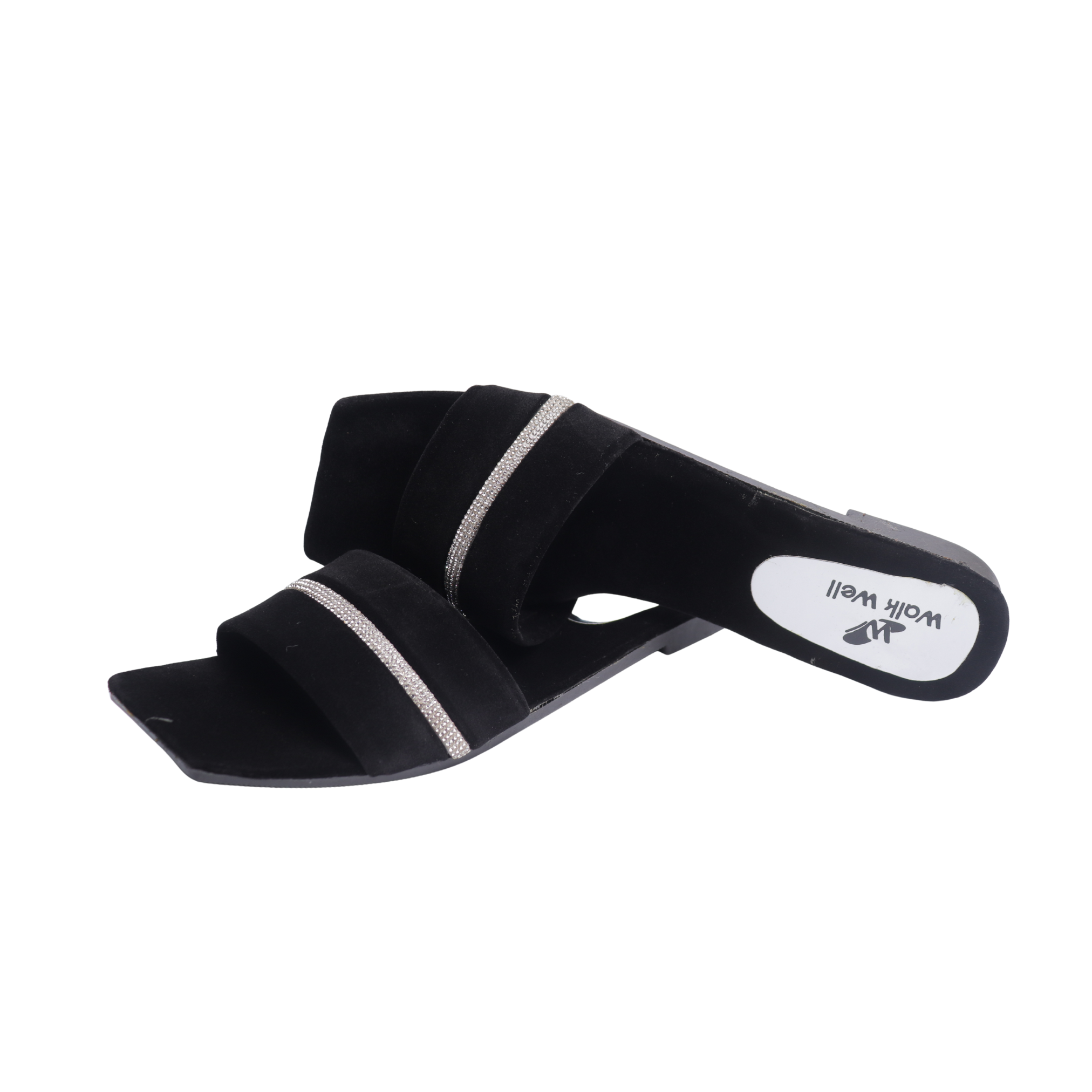 Trendy Velvet Chain Slippers for Girls & Ladies Lush Walk Stylish Maroon & Black Fany Comfortable Party & Daily Wear Shoes