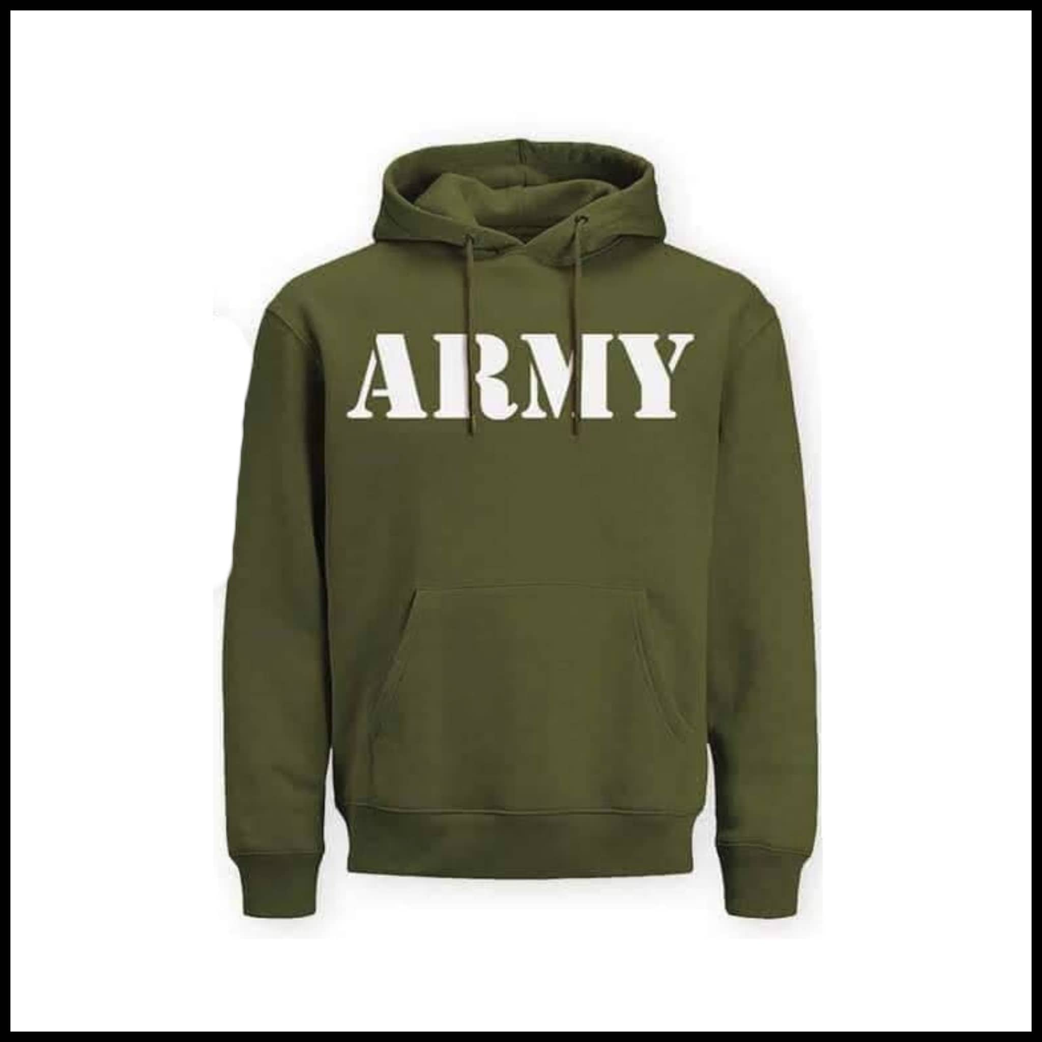 Army hooded cheap sweatshirt