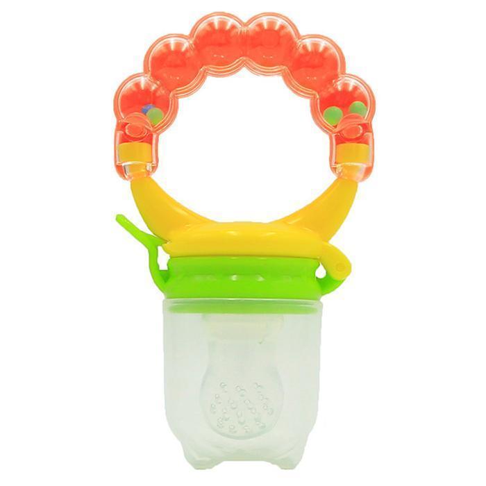 Baby Food Fruit Feeder Shake Rattle Teething Toy Teether