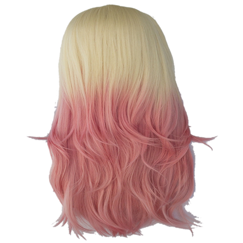 pink wig realistic