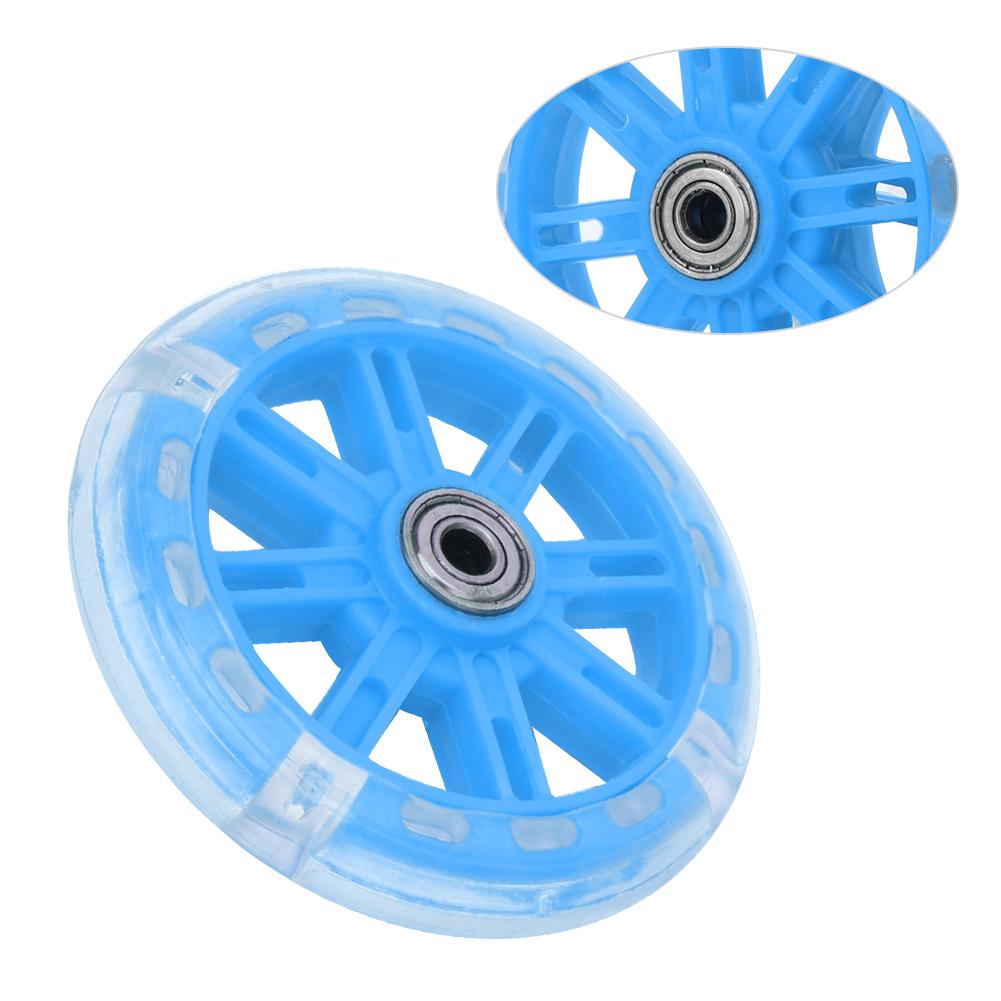 1 Piece Wheels Flash Kids Scooter Led Lights Push Wheels 120mm Replacement Bicycle Aid Wheels NOTE random color will be delivered