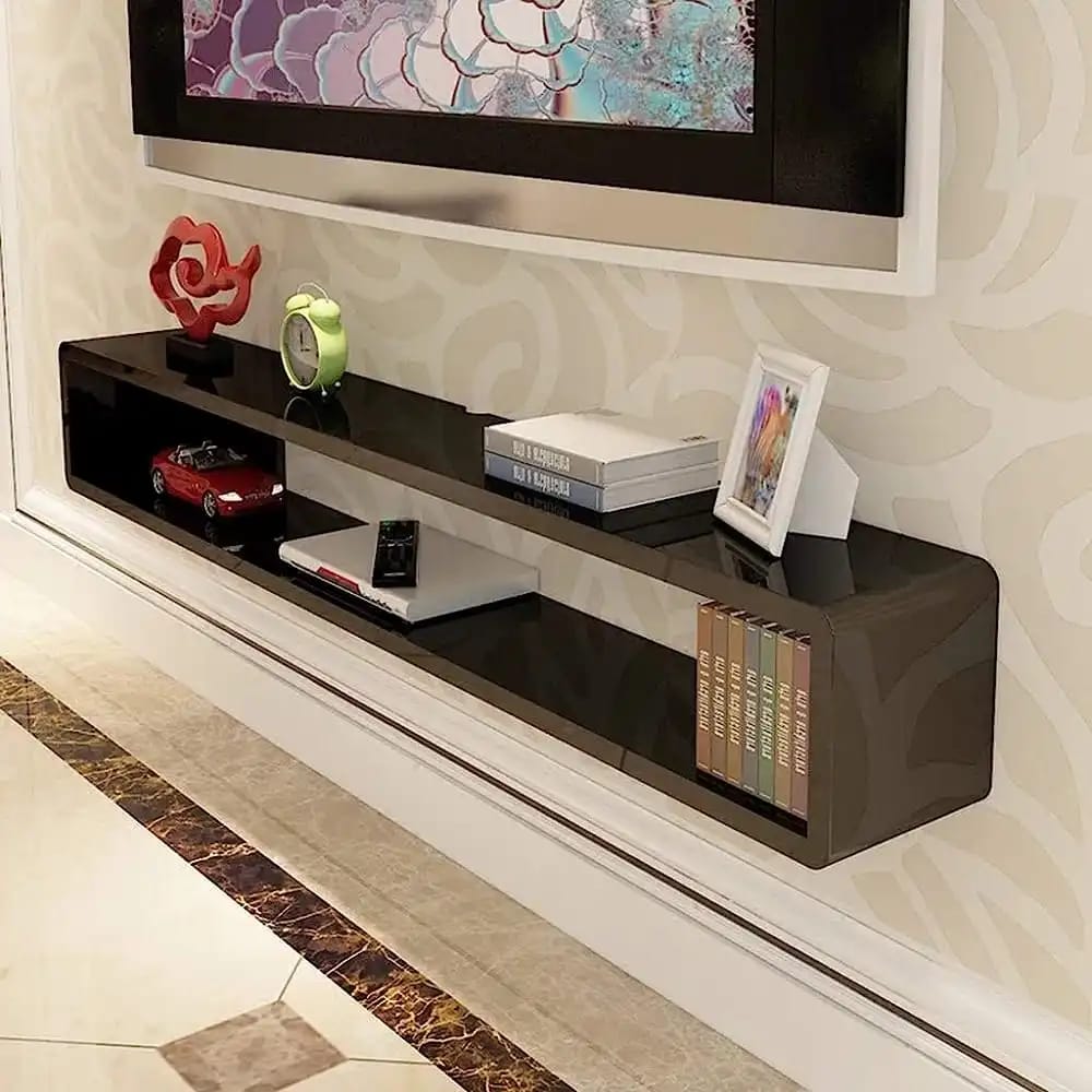 Wall Mount Floating Shelves Rectangular Shape Book Shelves Decorative