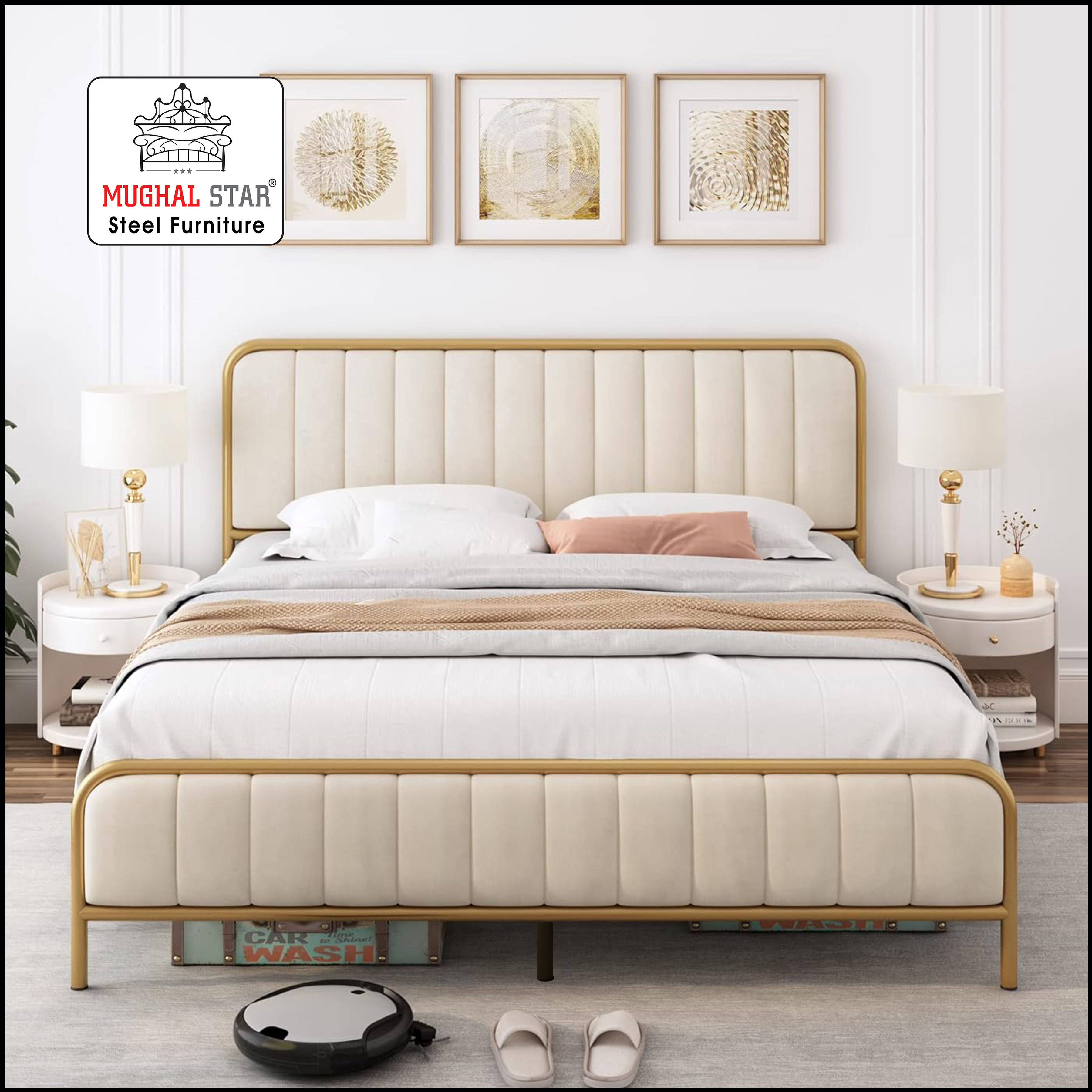ultra delux bed ,Iron Bed, Double Bed, Mughal Star Steel Furniture