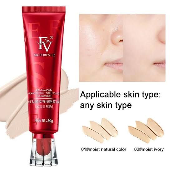 FV liquid Foundation Red Tube Polypeptide Skin Nourishing Foundation Licu