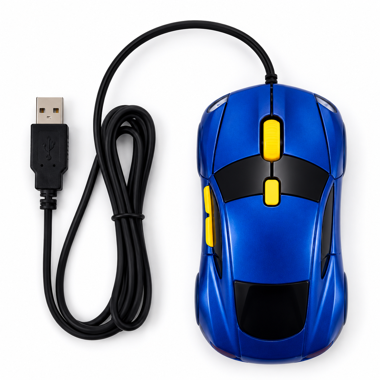 Mouse sports car gamming Wired Gaming Mouse - Sports Car Design, High-Precision Optical Sensor with Durable Braided Cable for PC & Laptop