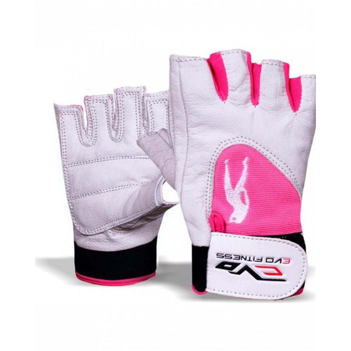 EVO Pure Leather Weightlifting Gloves Gym Straps wrist Wraps Cycling Wheelchair Shop Authentic