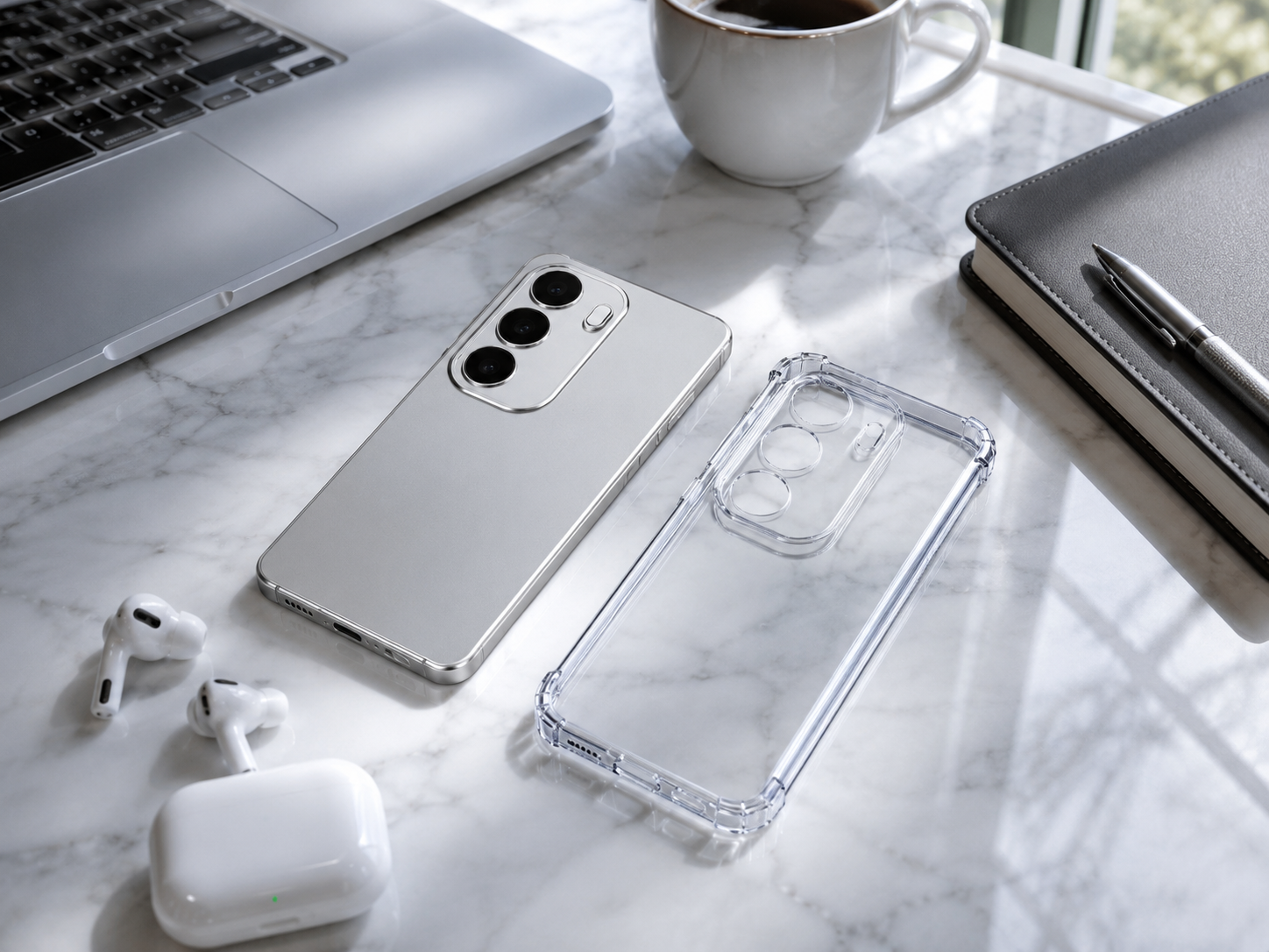 Transparent TPU Case for Realme C100i | Crystal Clear Shockproof Soft Back Cover | Air Cushion Corners | Camera & Screen Protection