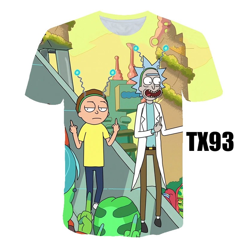 New rick and morty 3D printed men's 