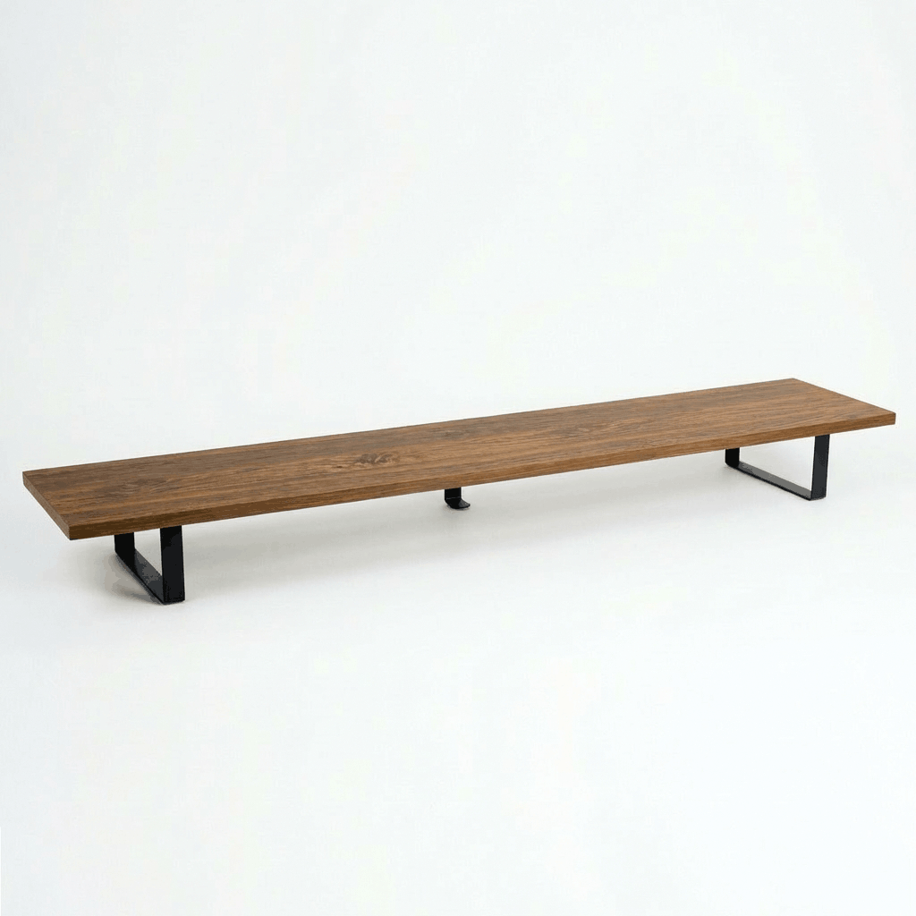 46x9in Wooden+Black