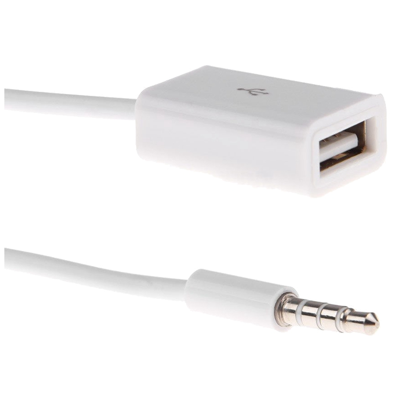 3,5 mm macho AUX Audo Plug Jack a USB 2.0 hembra convertidor Cable coc Linio Perú
