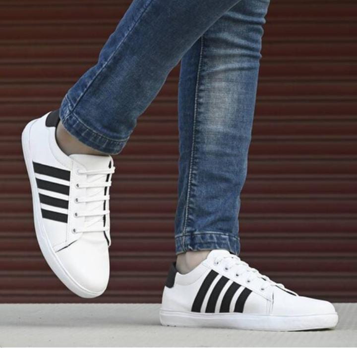 Women's white shoes ladies' flat shoes girls sneakers Athletic students casual breathable PU shoes