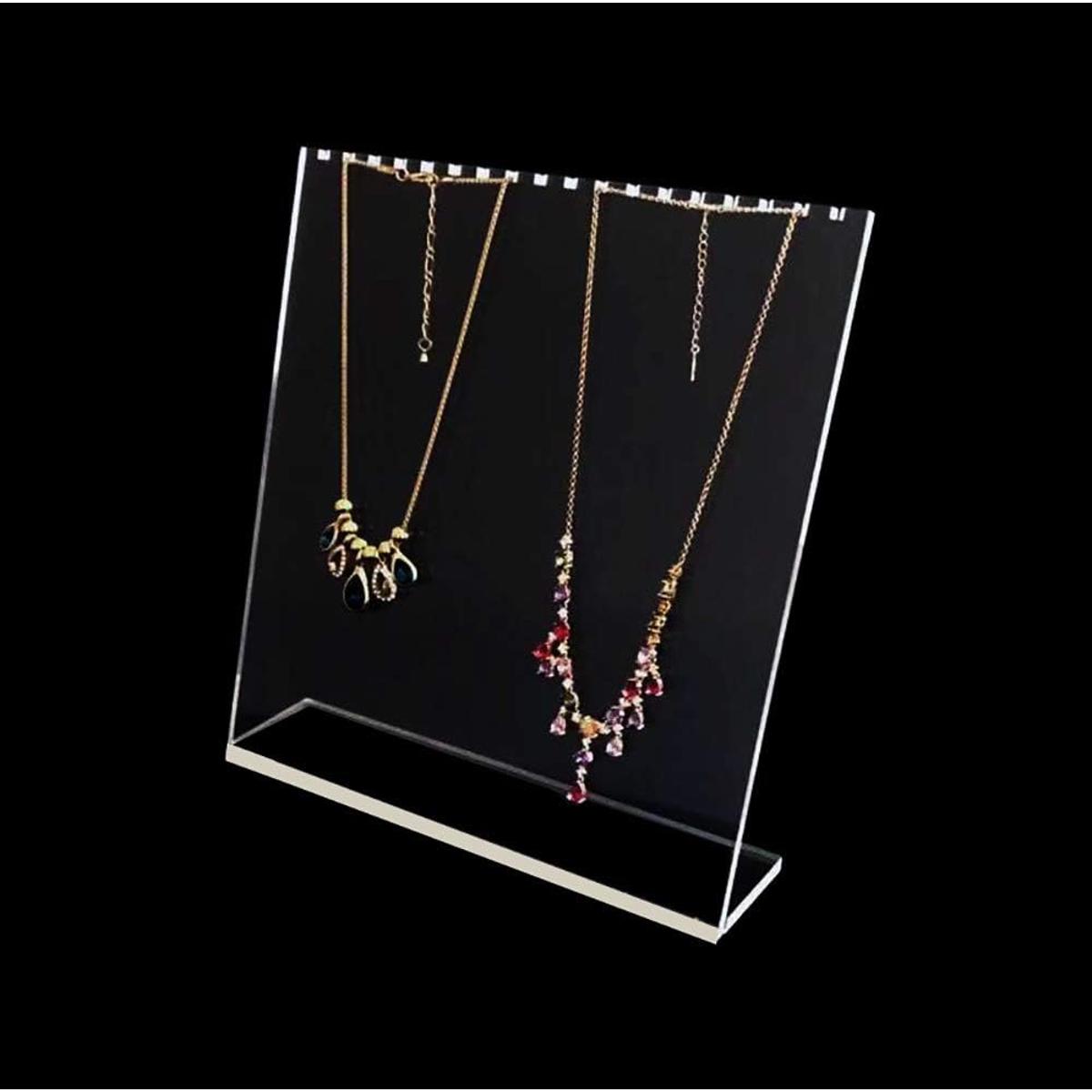 Clear Acrylic Hanging Necklace Jewelry Display Necklace Jewelry Showcase for Necklace Jewelry Necklace Jewelry Holder Jewelry Organizer