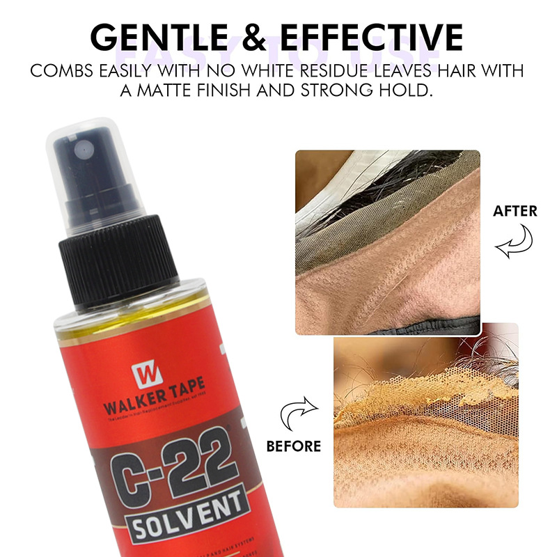 Walker C22 Solvent, C22 Remover | Wig Remover | Wig Cleaner | Wig's Residue Cleaner | C22 Cleaner | Size 4oz(118ml)