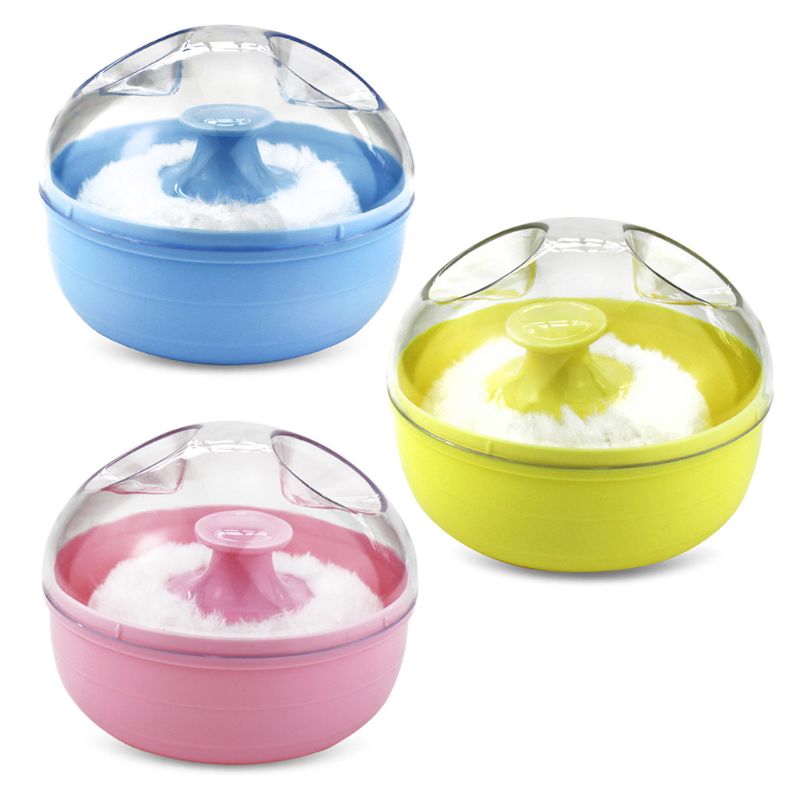 Baby Bodys Cosmetic Powder Puff Bodys Powder Puff and Container Case