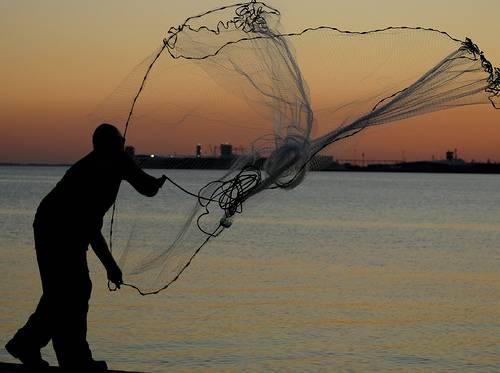 Cast Fishing Net 1.5 Yard ,,6 Number Thread ,cast Net With Sinker