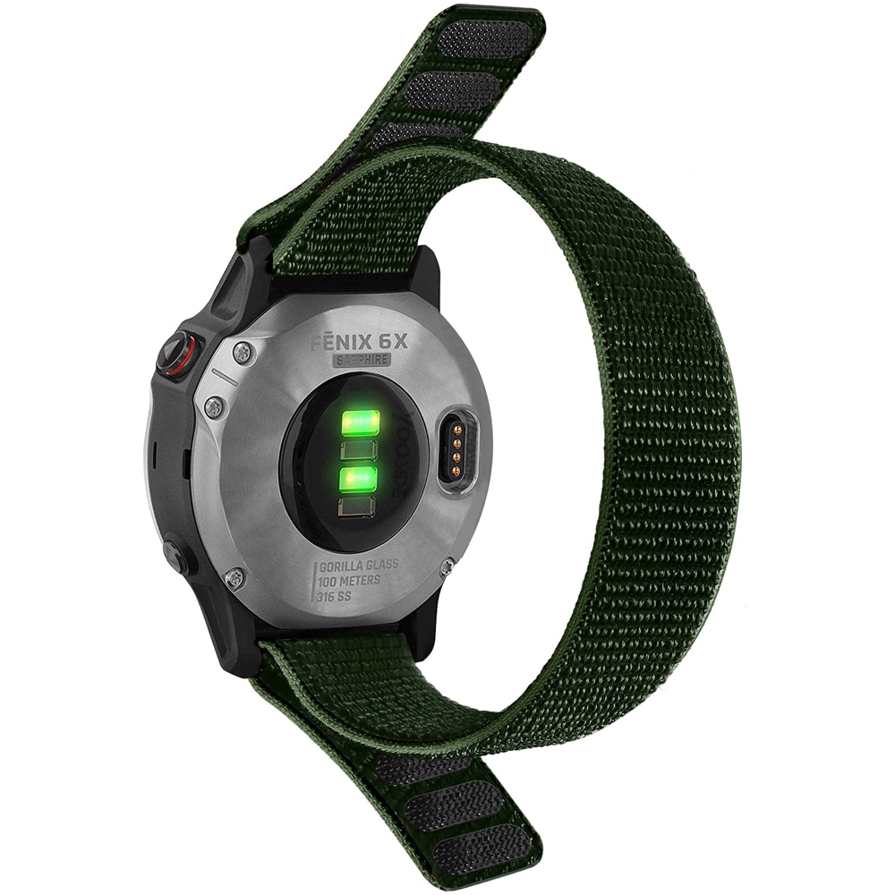 Garmin Fenix 7X Pro/5X 対応 バンド 交換ベルト ナイロン製
