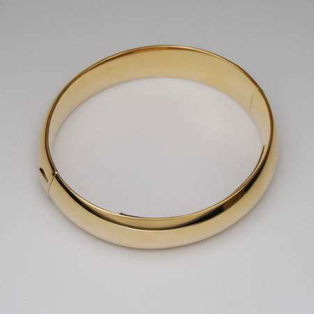 Golden Round Stainless Steel Ring For Men