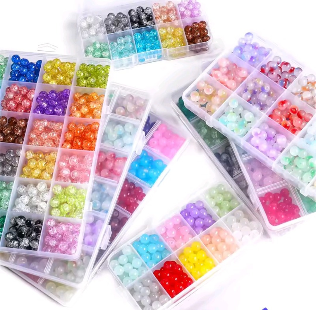 600 Crystal Beads Bracelet Making Kit 8mm for Girls & Women, Top Keywords DIY Jewellery Kit, Bracelet Making Beads, Glass Beads Set, Crystal Glass Material, Style DIY Craft & Jewellery Making Style, Color 30 Multi Colors Assorted