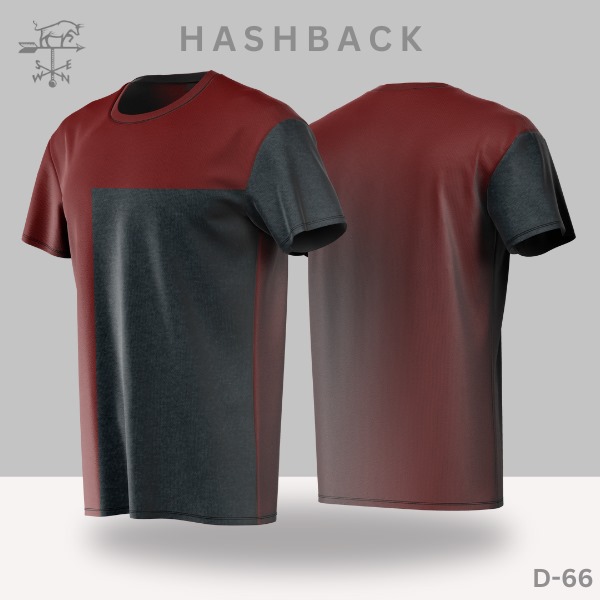 HashBack Printed Crew Neck T Shirt For Men - Round Neck III