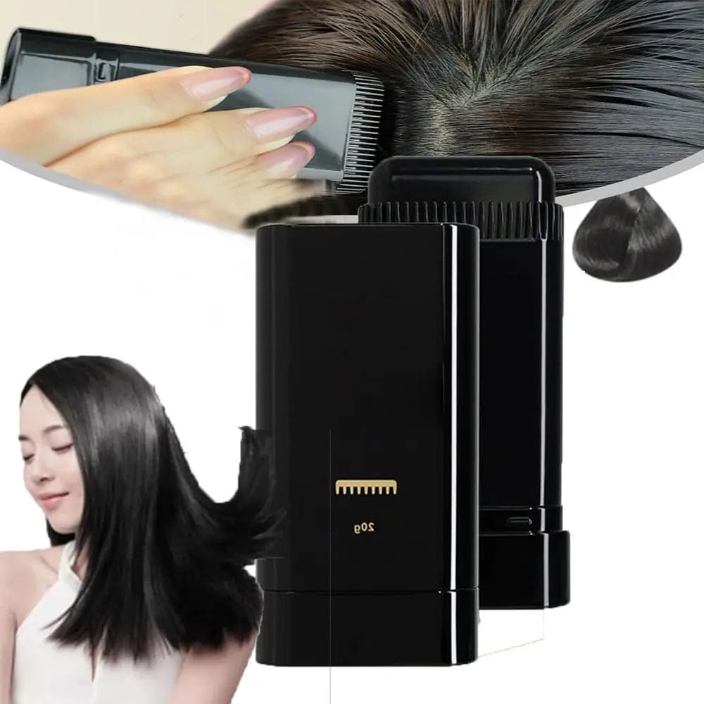 Instant Root Touch-Up Comb – Long Lasting Hair Dye Applicator, Easy to Use, Black/Brown