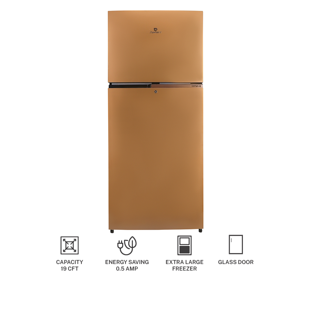 Dawlance Refrigerator 91999 WB Chrome/Pearl Copper/19 CFT /12 Years Warranty/Fridge/Freezer
