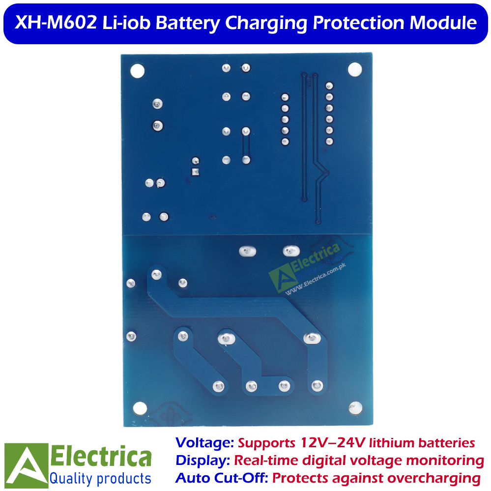 XH-M602 Charging Control Module 12-24V Lithium Li-ion Battery Charge Controller Board with LED Display Auto Cut-Off Protection Switch by Electrica