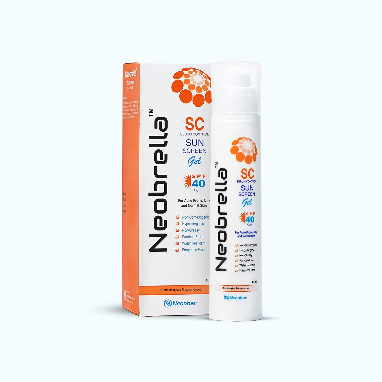 Neobrella SC (Sebum control gel) (SPF 40 and PA +++) | Sun Care Product | 40g