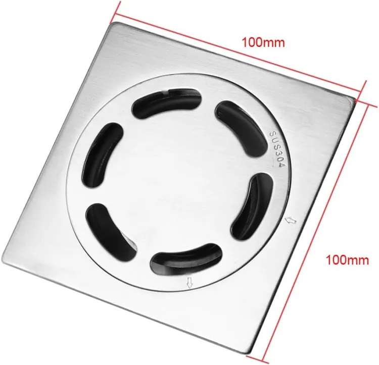 Thick Stainless Steel Anti-odor Square Floor Drain Waste Drain