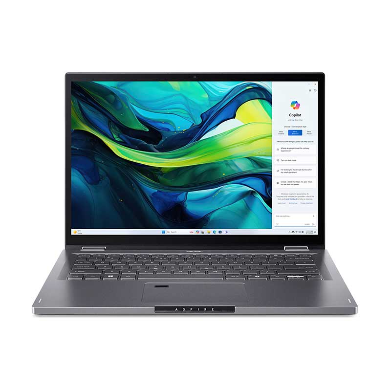 Acer Spin 14 ASP 14-52MTN-52Y0 Commercial Series Notebook Notebook Intel Core Ultra 5 Processor 125U, 16GB LPDDR5X, 512GB PCIe NVMe SSD, Intel Integrated Graphics, 15.6 , Windows 11 Home, Pure Silver 