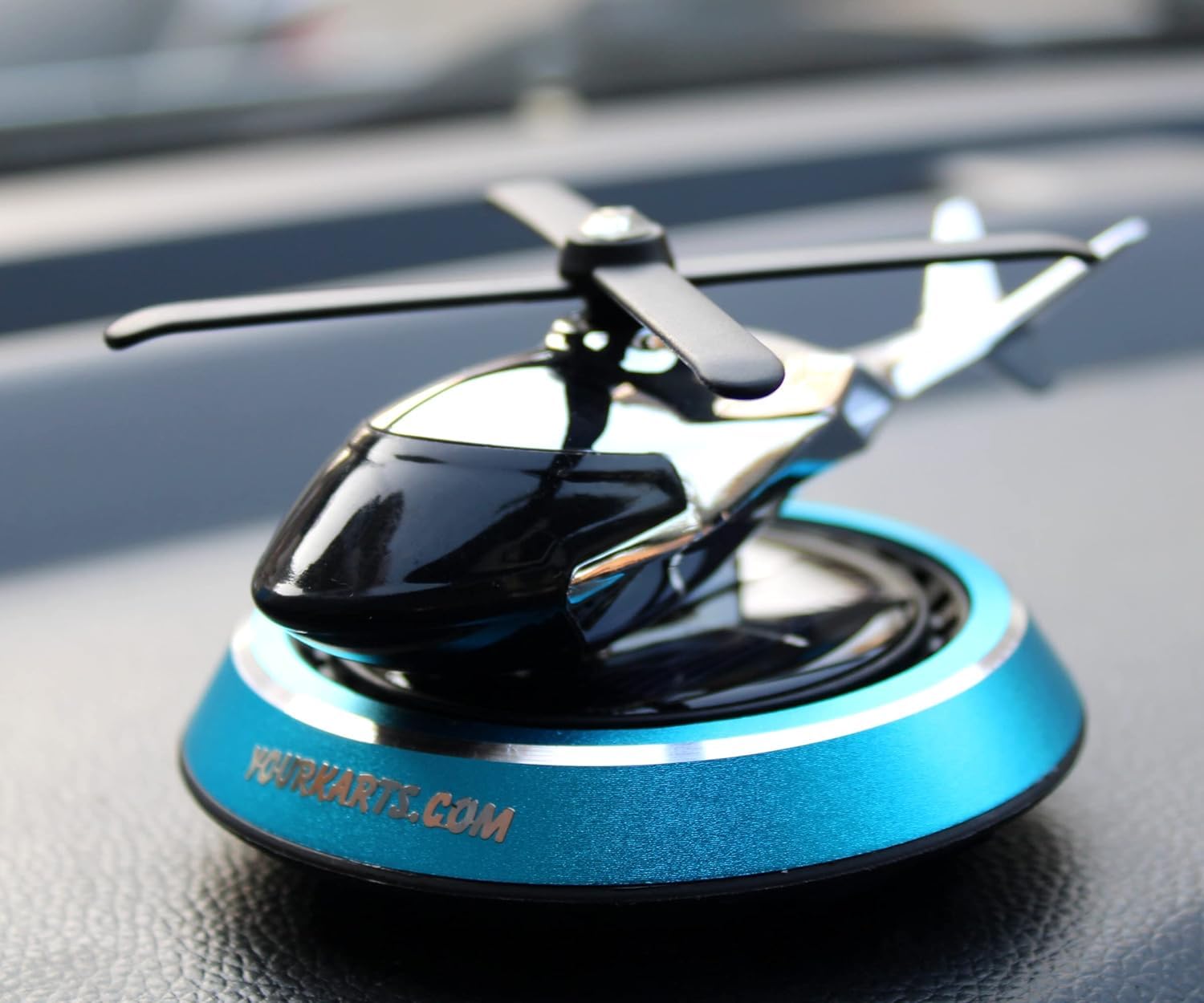 All Colors Premium Solar Powered Wings Rotating Car Dashboard Helicopter Perfume Camouflage Color