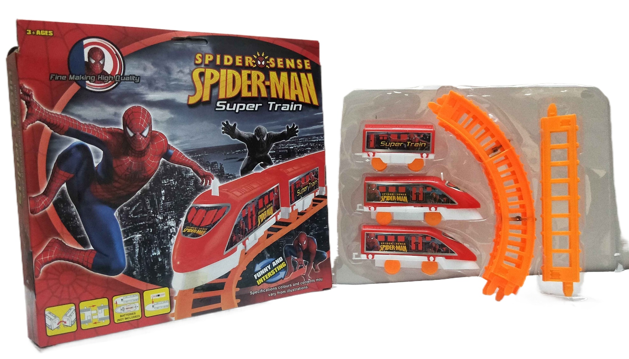 Train Tracks Set for Kids battery Operated Toy Assorted Characters and Colors