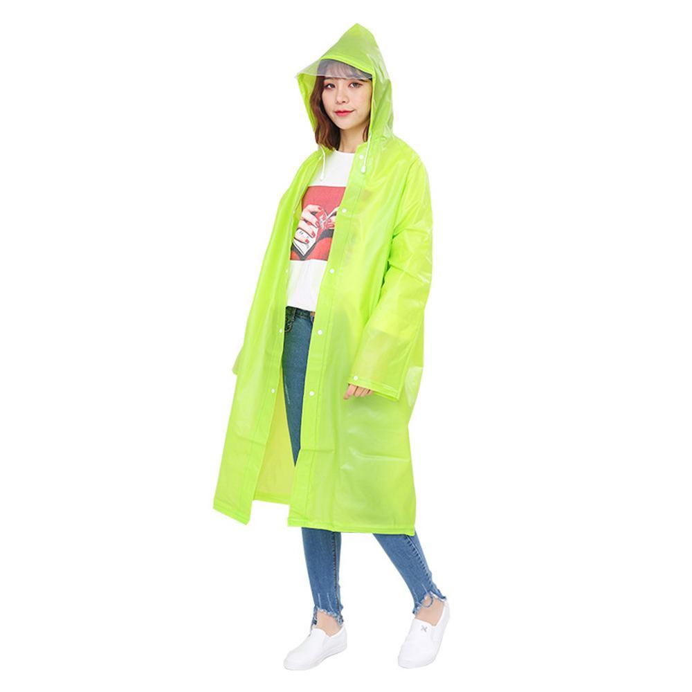 light green raincoat