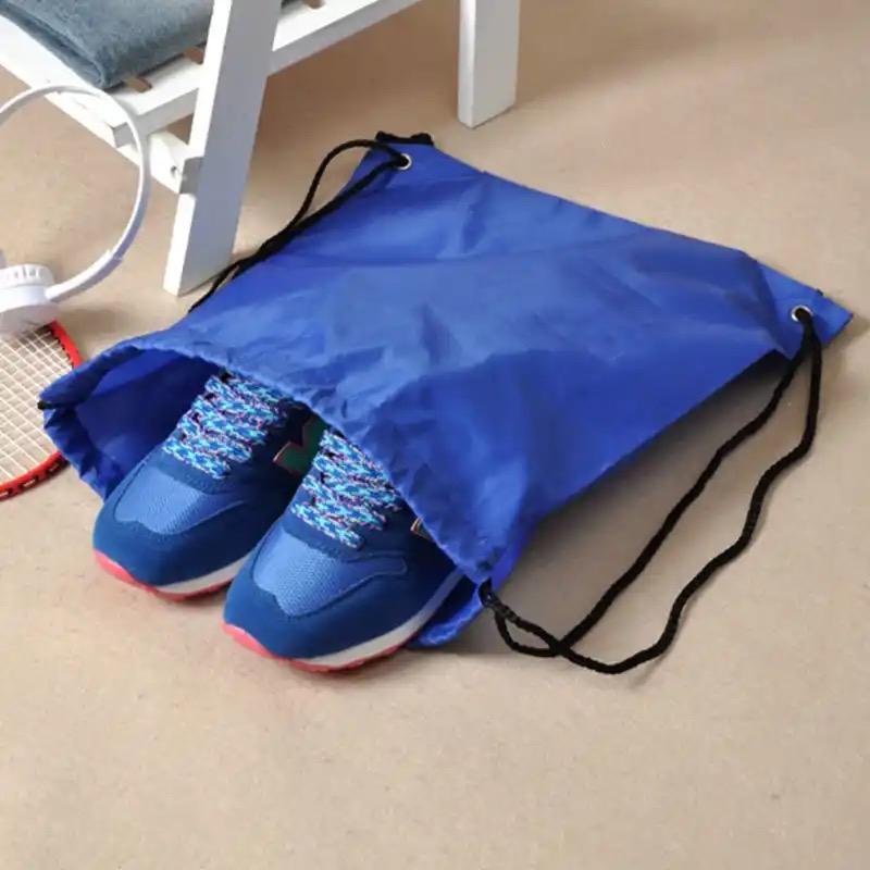 Drawstring Backpack Nylon Foldable Sports Gym Drawstring Tote Bag pack Sack For Men Women