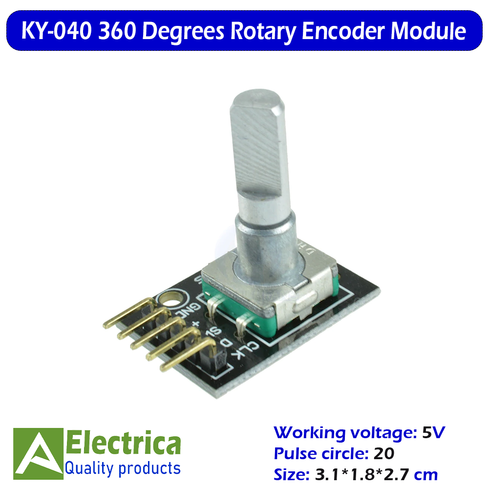 KY-040 Encoder For Arduino 5-Piece KY-040 Rotary Encoder Module Set For ...