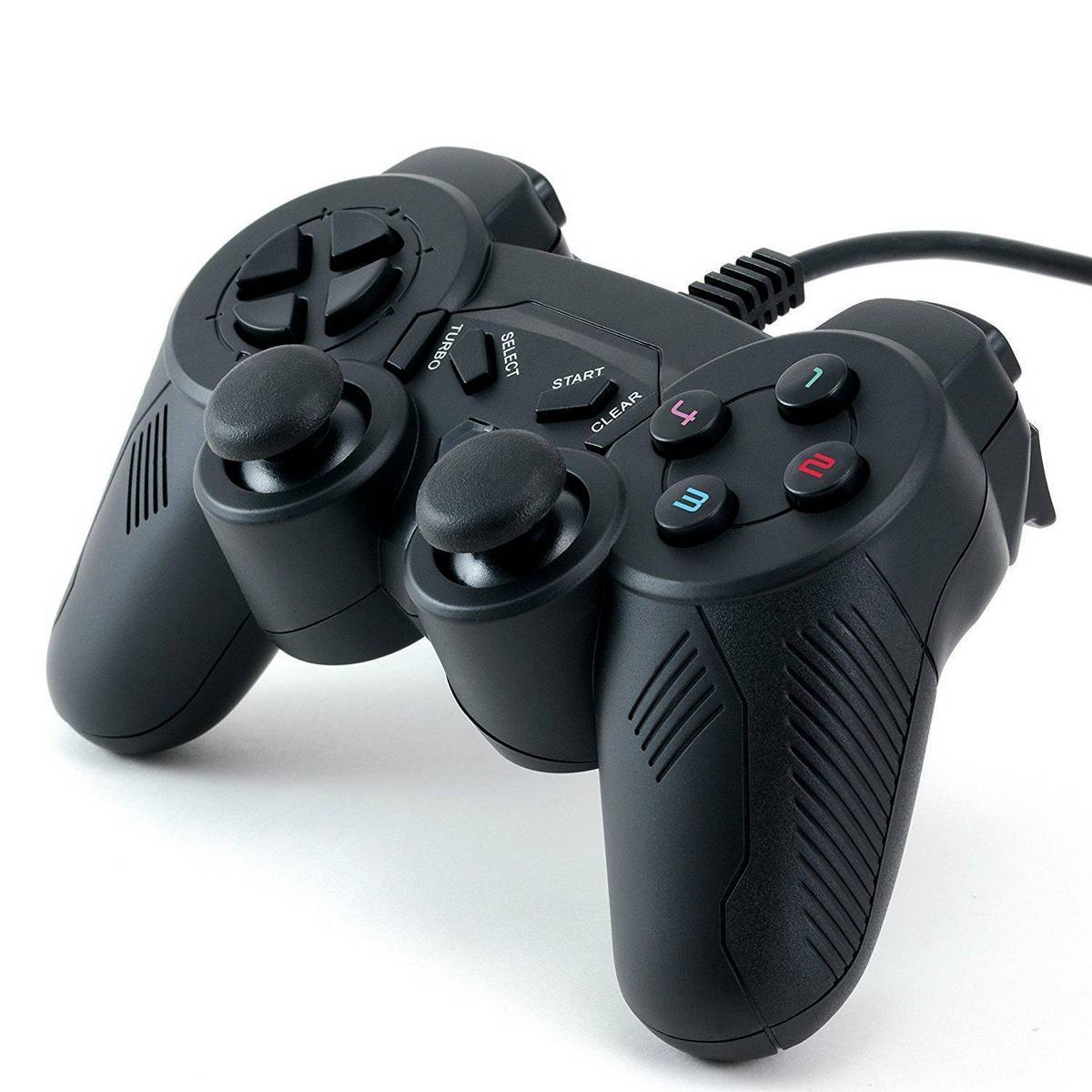 SINGLE SHOCK JOYSTICK USB 2.0 BLACK GAMEPAD JOYSTICK JOYPAD GAME CONTROLLER FOR PC LAPTOP COMPUTER FOR WINDOW 7/8/10 XP
